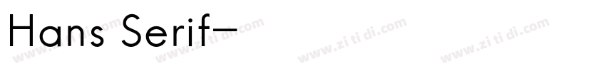 Hans Serif字体转换